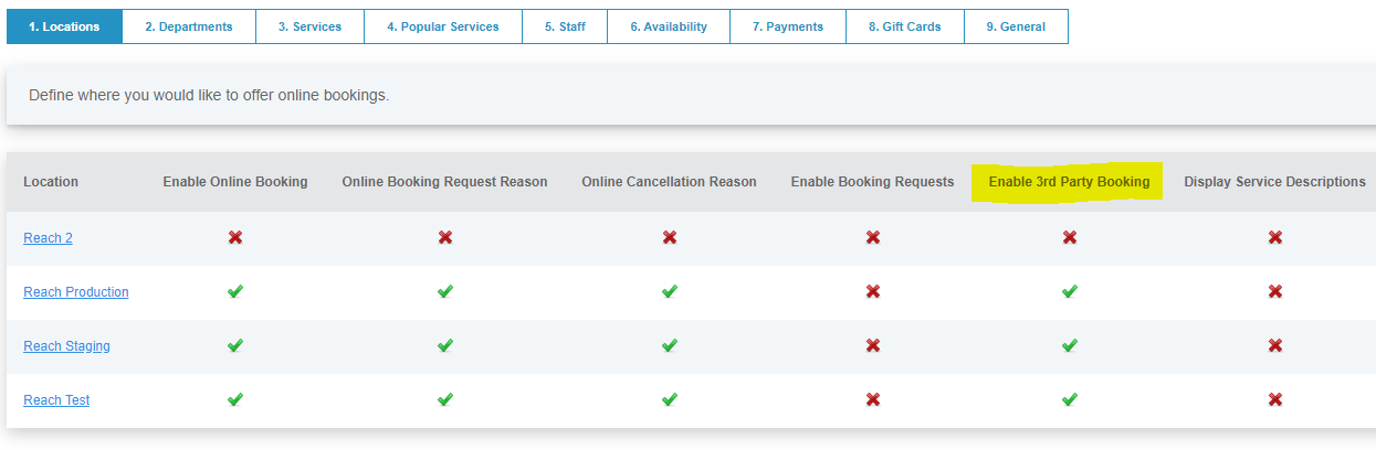 SalonBiz How To Enable Services And Providers
